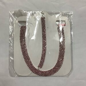 Bling Bling Collar Necklace and Bracelet Set